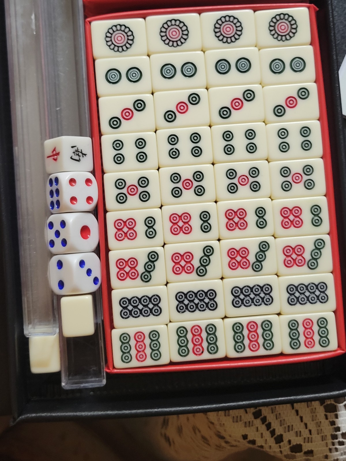 Yellow Mountain Imports Travel Chinese Mahjong Game Set – Complete – Never Used