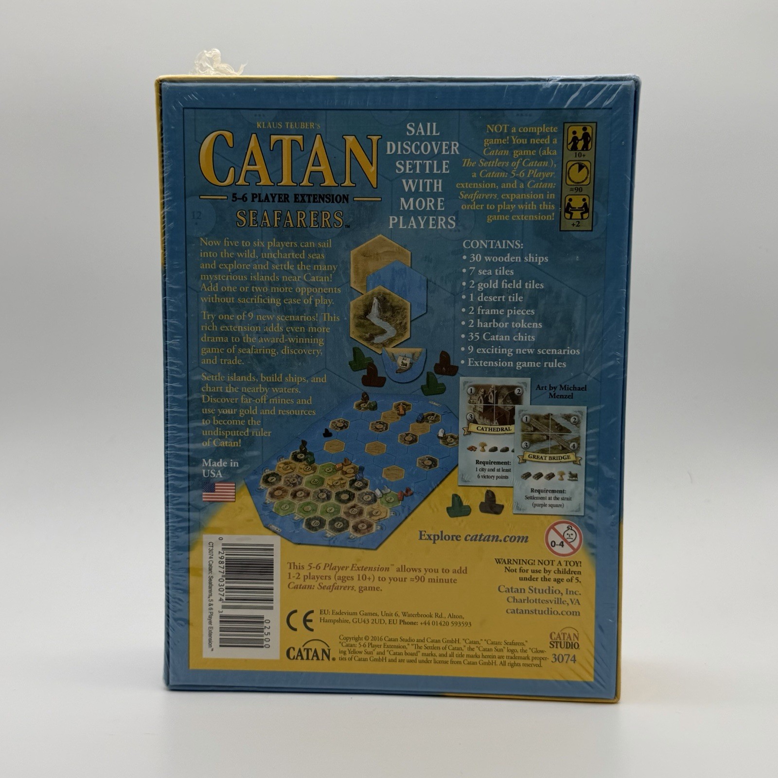 Catan Seafarers 5-6 Player Extension Board Game Expansion CT3074 New Sealed