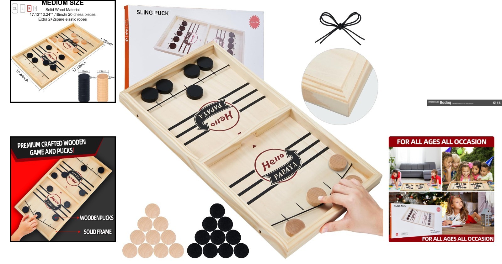 Ultimate Fast Sling Puck Game – A Woodcrafted Adventure for Parties & Gatherings