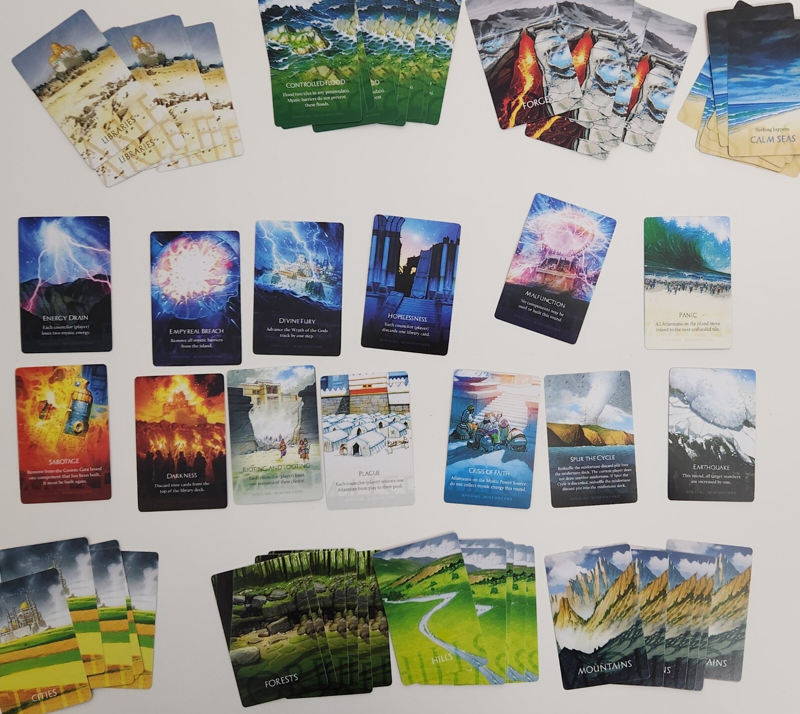 Atlantis Rising Monstrosities+Core Game+Extras Kickstarter by Elf Creek (NIS)