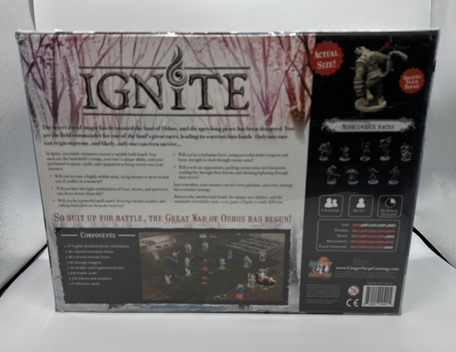 New Ignite Deckbuilding Board Game Strategy Miniatures Gingersnap Gaming Base
