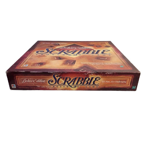 Deluxe Edition Scrabble Crossword Game (1999, Rotating Board) 100% complete/GUC
