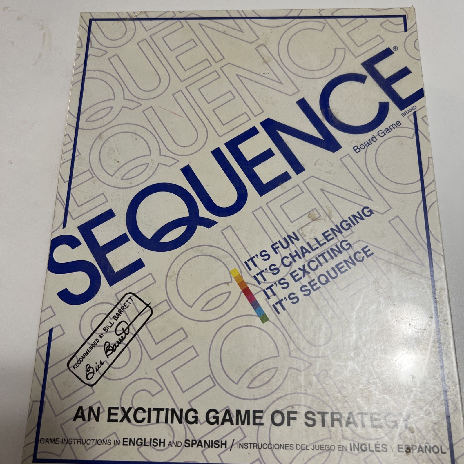 NEW Sequence Board Game By Jax 1995 Sealed 2 to 12 Players Strategy Vintage