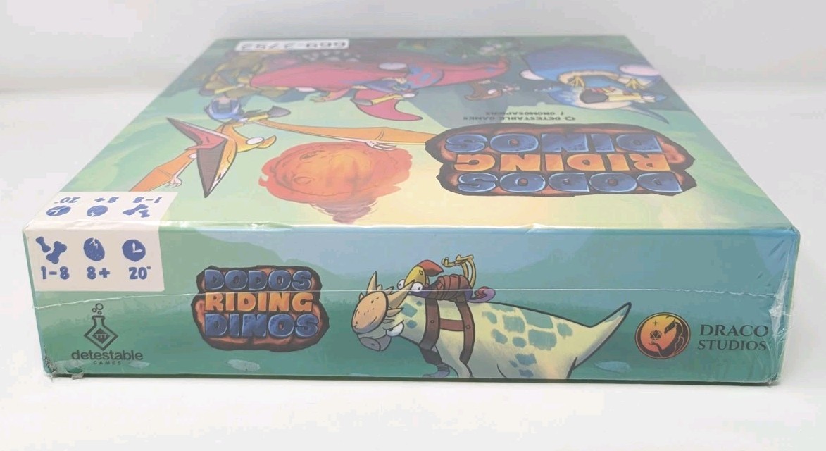 Dodos Riding Dinos Racing Board Game Draco Studios Brand New Sealed