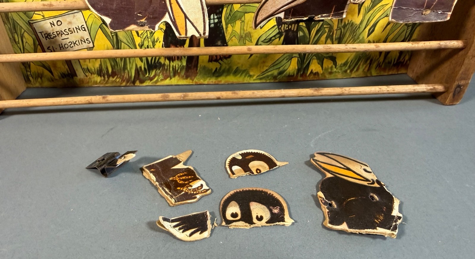 Crows in the Corn cork shooting game Parker Brothers 1930 Incomplete