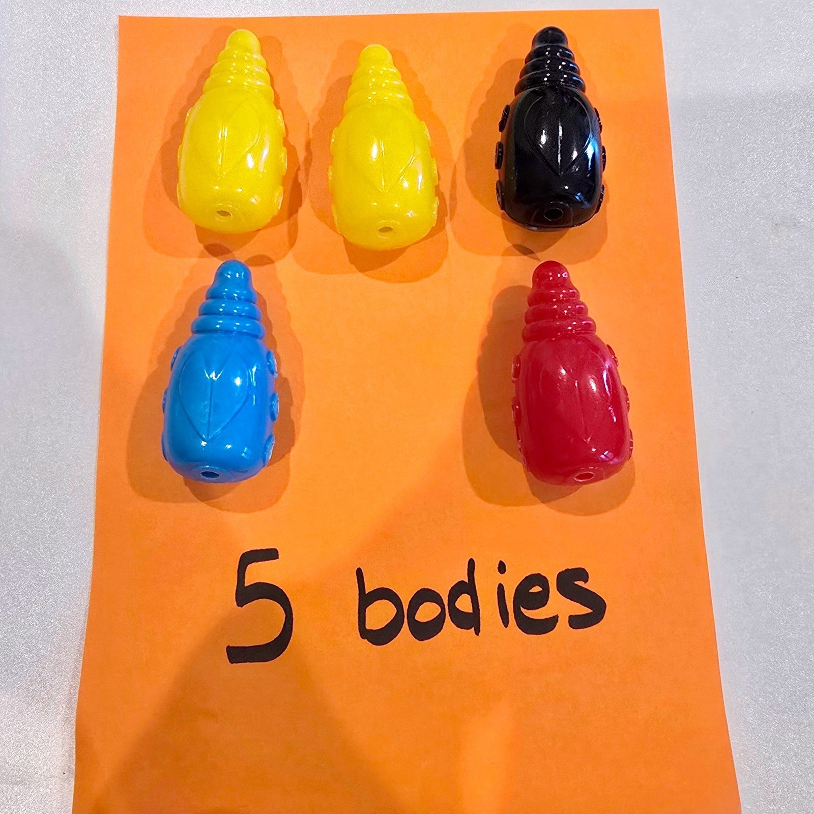 VTG 1950s Schaper Deluxe 6 Cootie Game Parts Lot 59pc Order Slip Incomplete