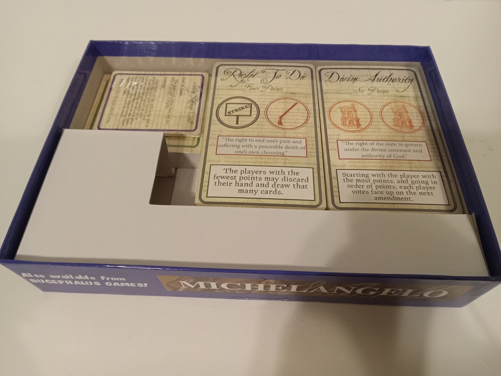 Bill of Rights Board Game (2008) 100% Complete Unused Bucephalus Games