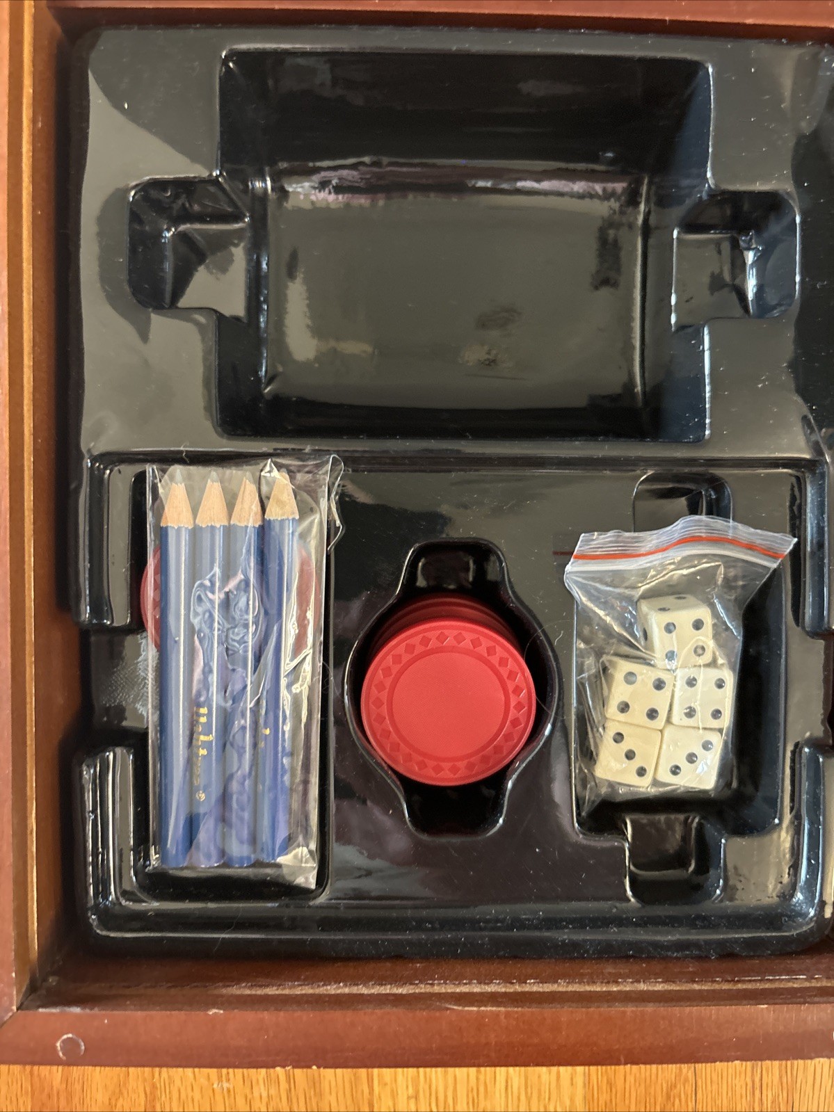 Yahtzee Game Vintage Collection Bookshelf Edition Wooden Box 2005 Complete