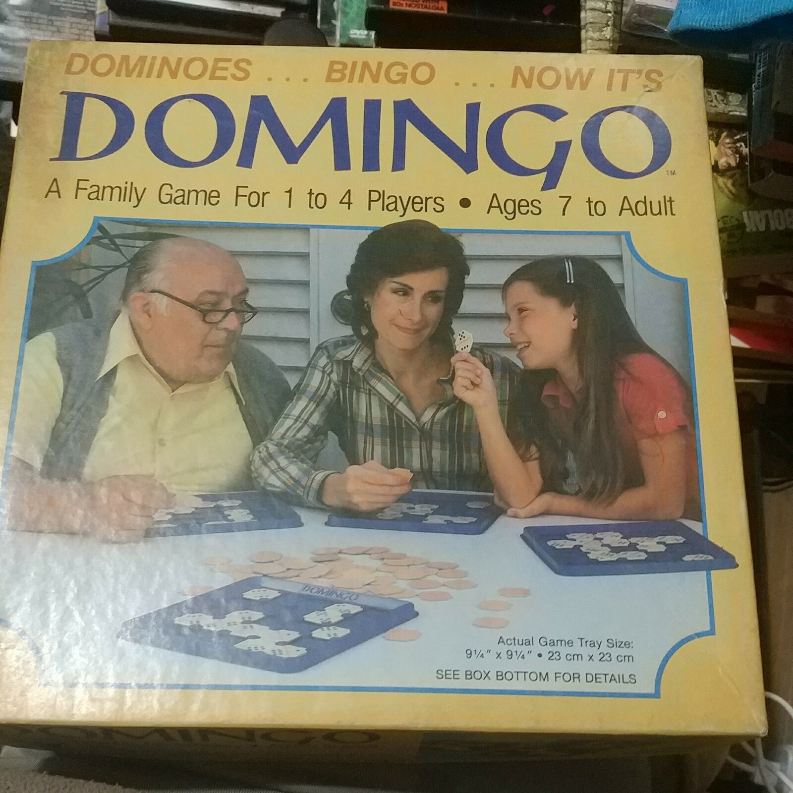 1982 Domingo Board Game-Whitman-Dominoes/Bingo-1 to 4 Players-Complete