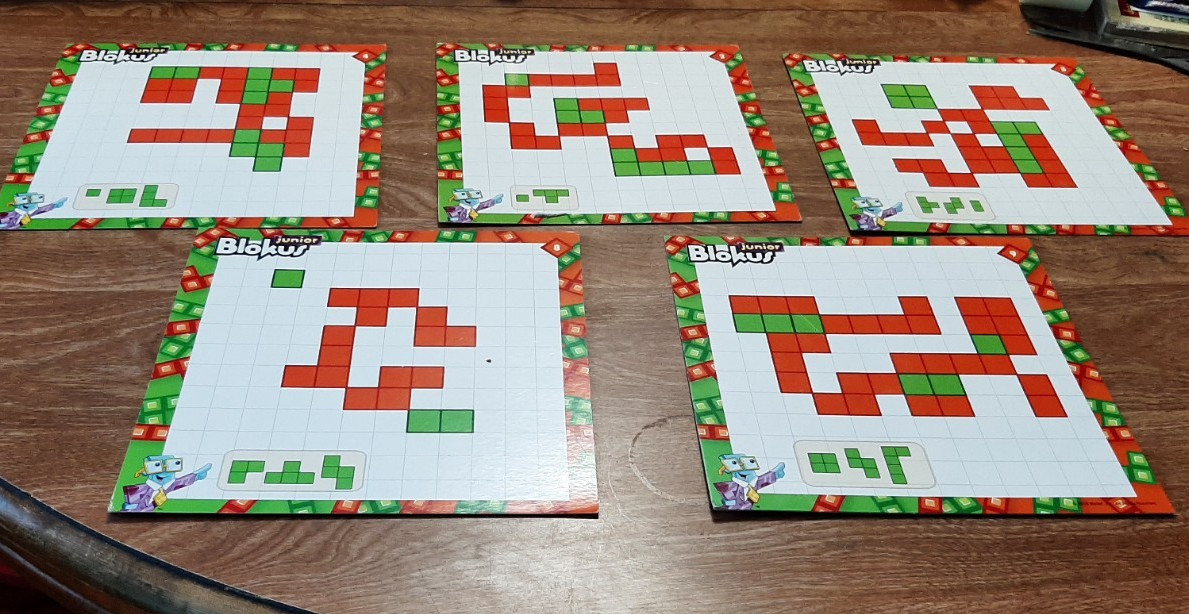2 Games Blokus Board Game AGE 7 + & Blokus Junior Age 5 Strategy Educational
