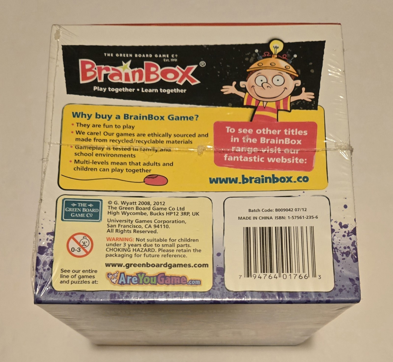 Brain Box, The USA, Board Game, NEW! Challenge Learn States, Capitals, Age 8 up