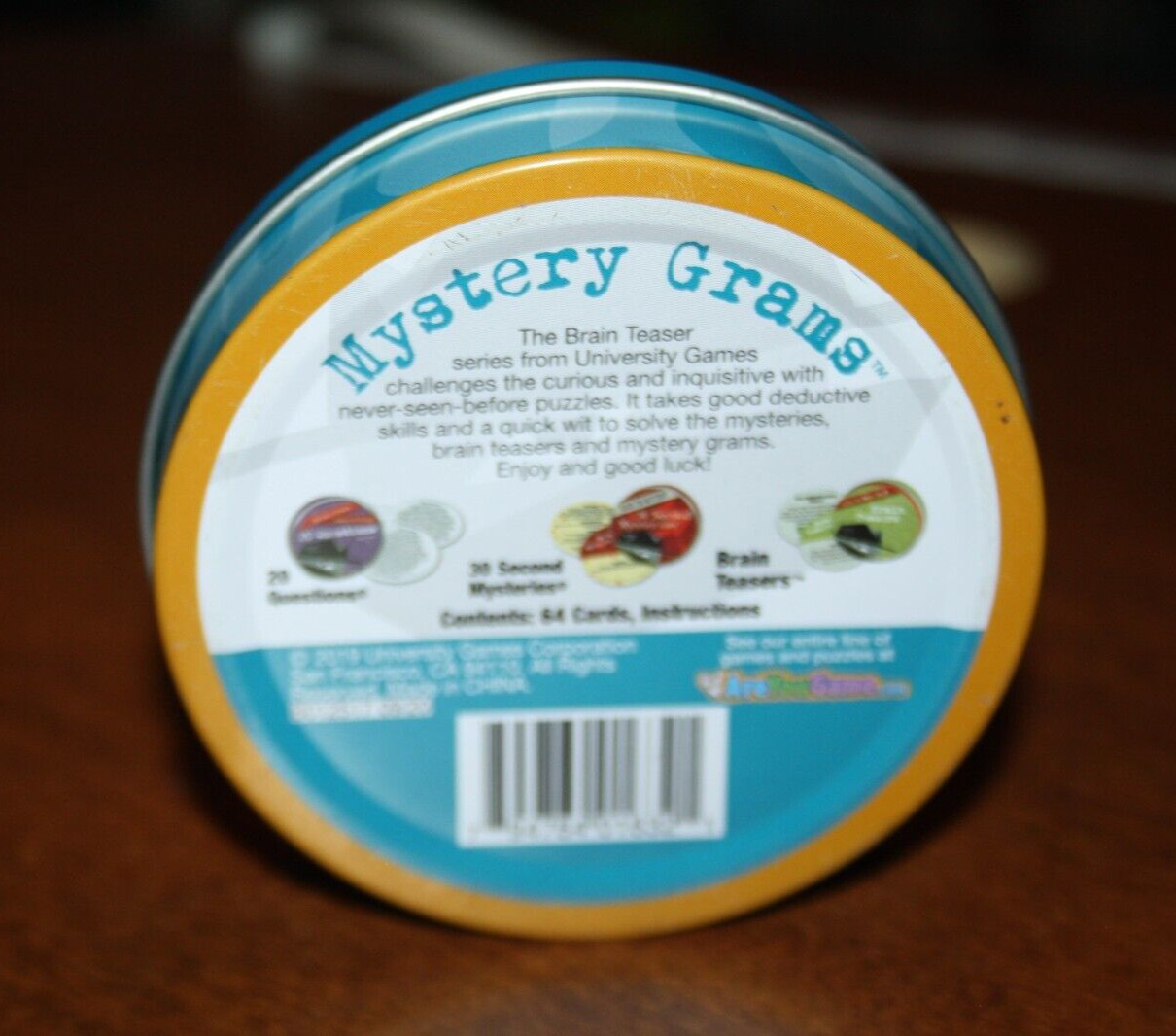 Mystery Grams – Solve the Mystery Gram Brain Teaser Series University Games 2019