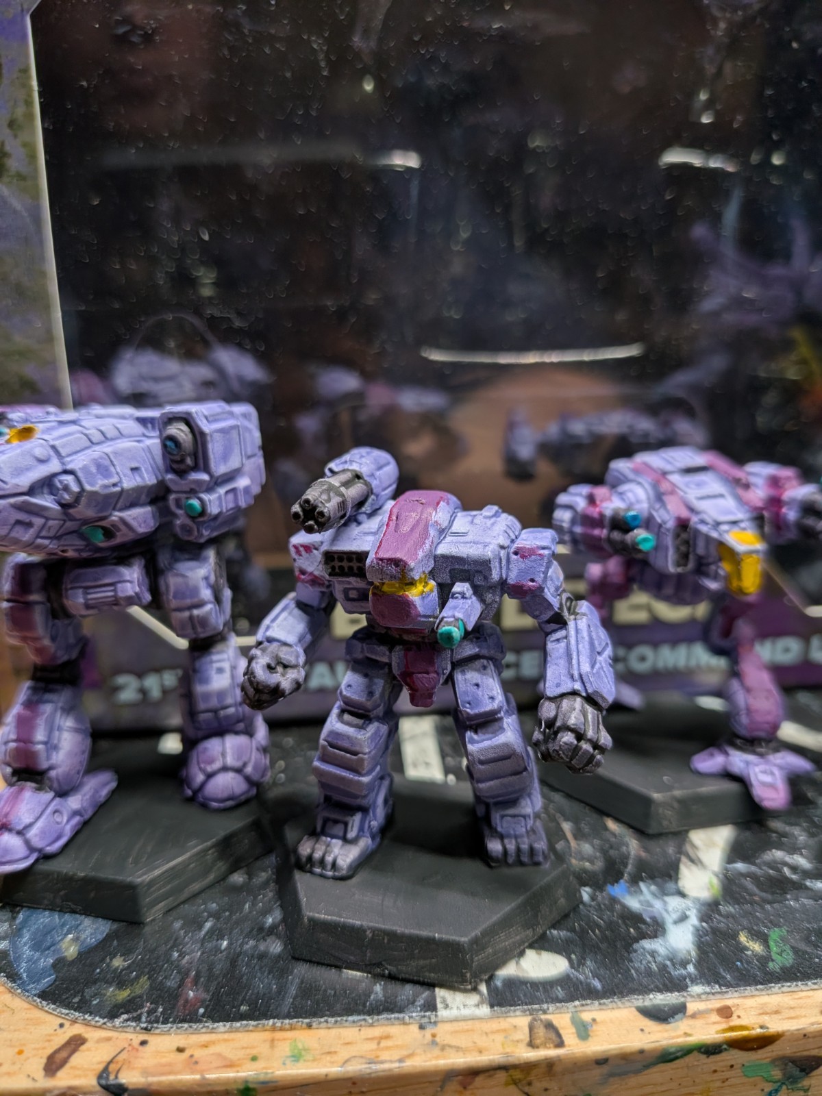 BattleTech: 21st Centauri Lancers Command Lance PAINTED