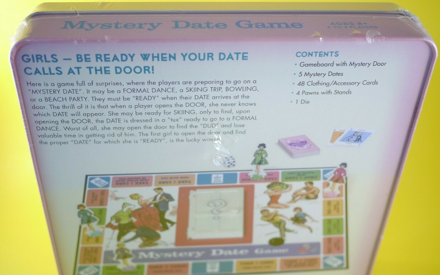 Mystery Date Nostalgia Edition Tin Box Hasbro W.S Game Company Collectible Case