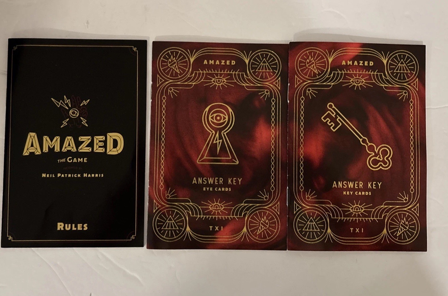 AMAZED the Game COMPLETE Theory11 2018 Neil Patrick Harris Puzzles Riddles EUC