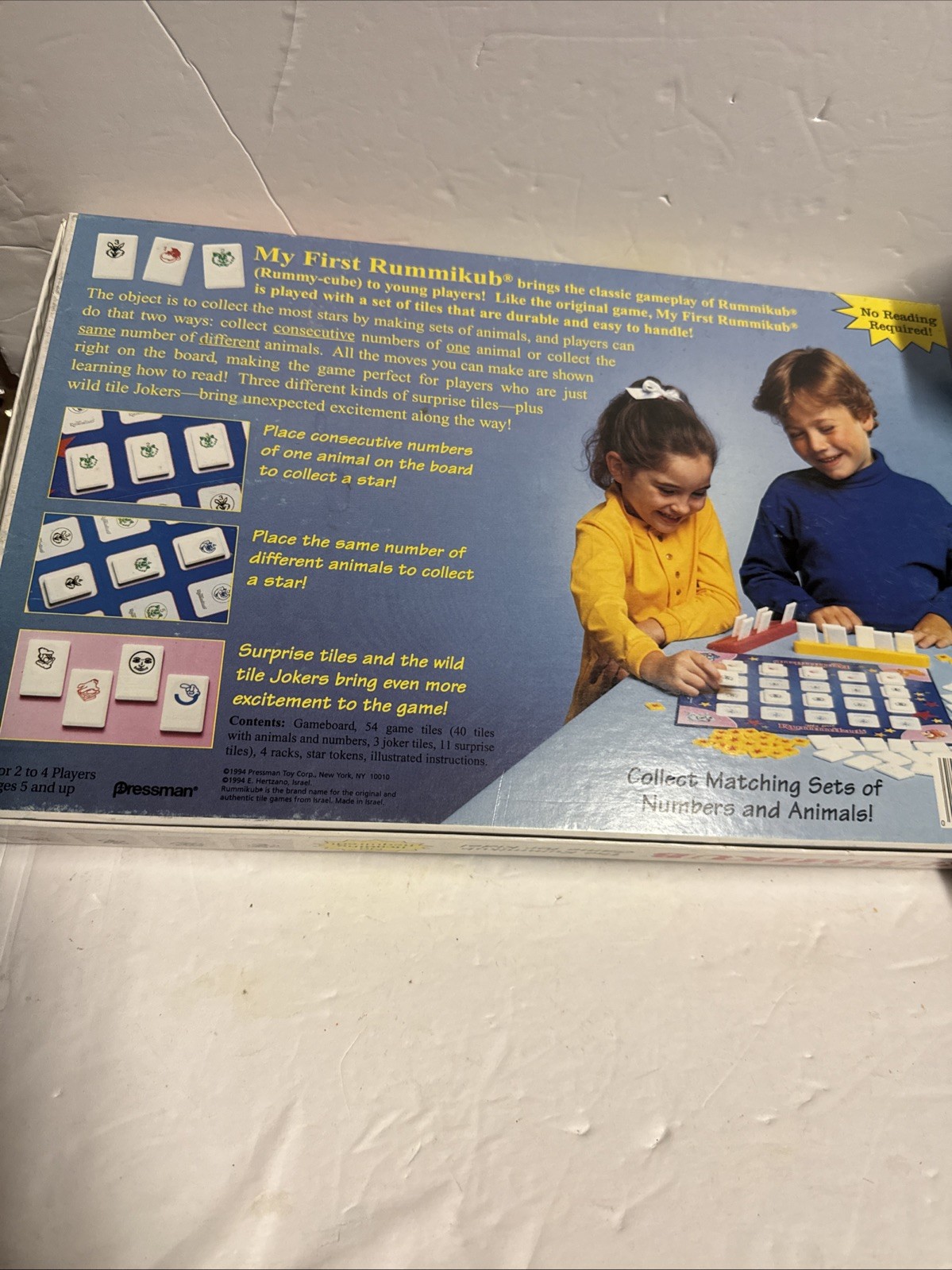 My First Rummikub 5 and Up No Reading Pressman 1994 Complete with Instructions
