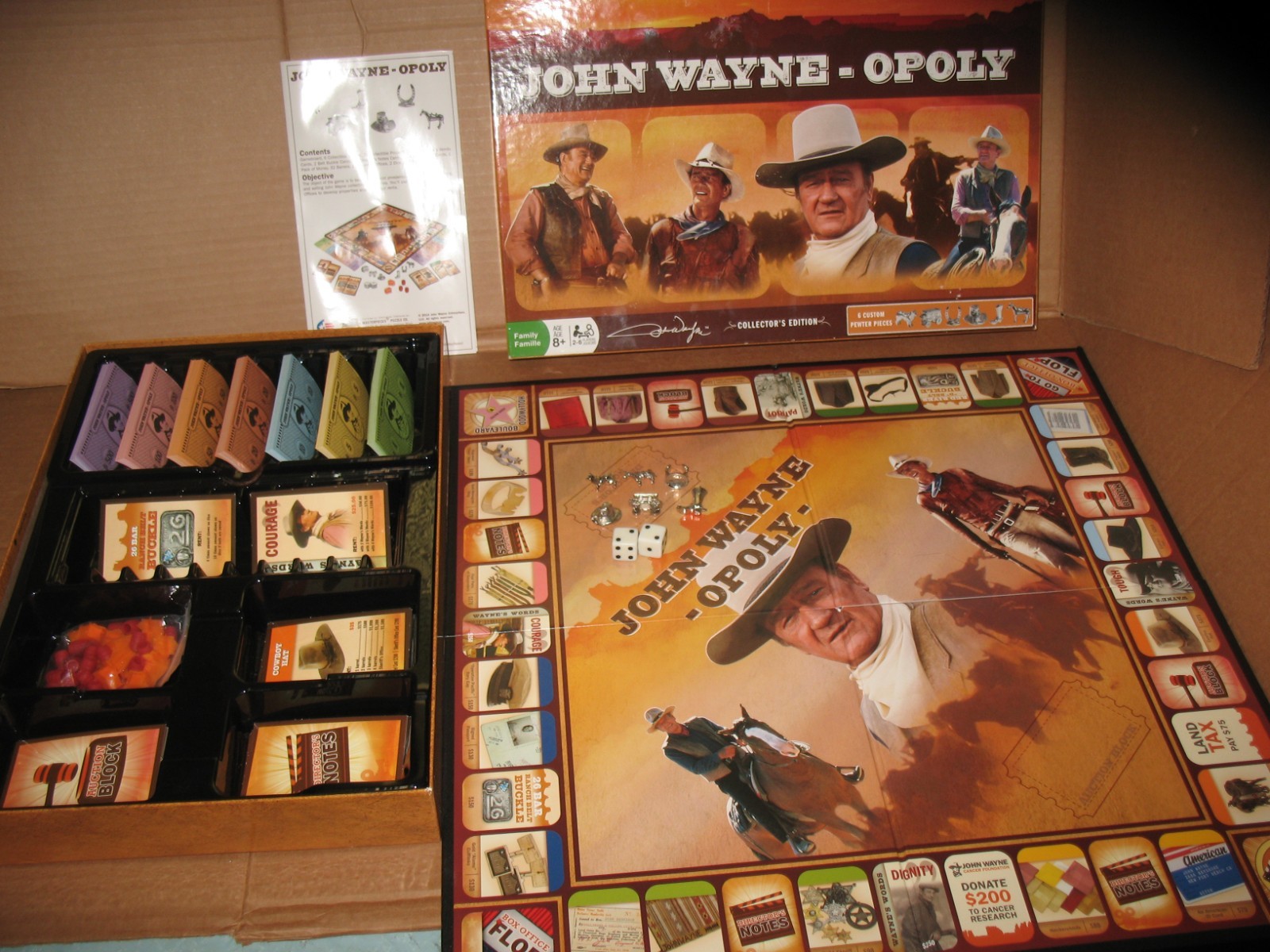 MasterPieces John Wayne -Opoly Board Game