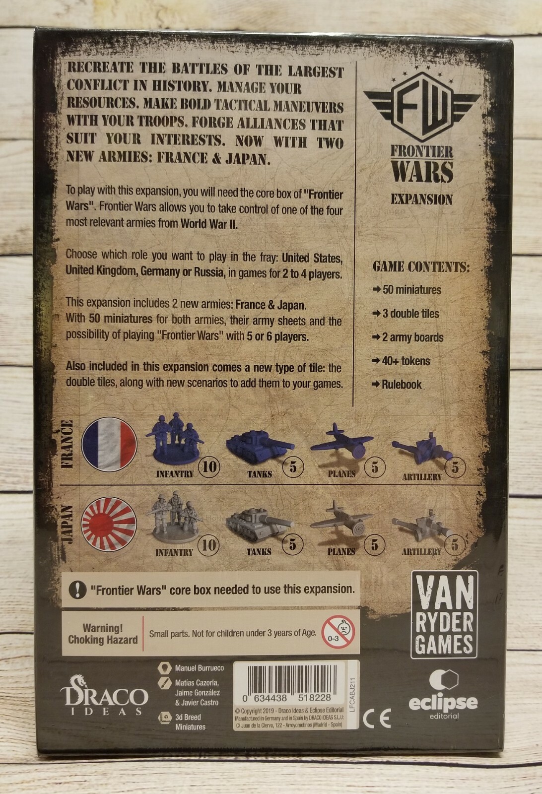 Frontier Wars Expansion for 5-6 players by Van Ryder Games SEALED