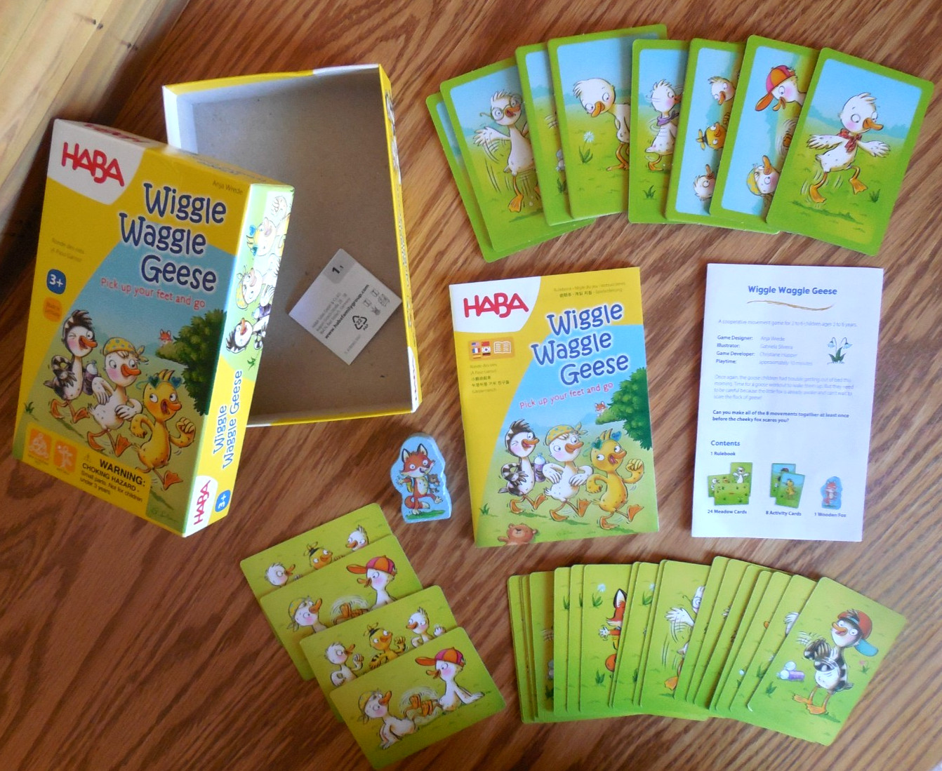 NEW HABA “Wiggle Waggle Geese” Cooperative Movement Game for Children Ages 3+