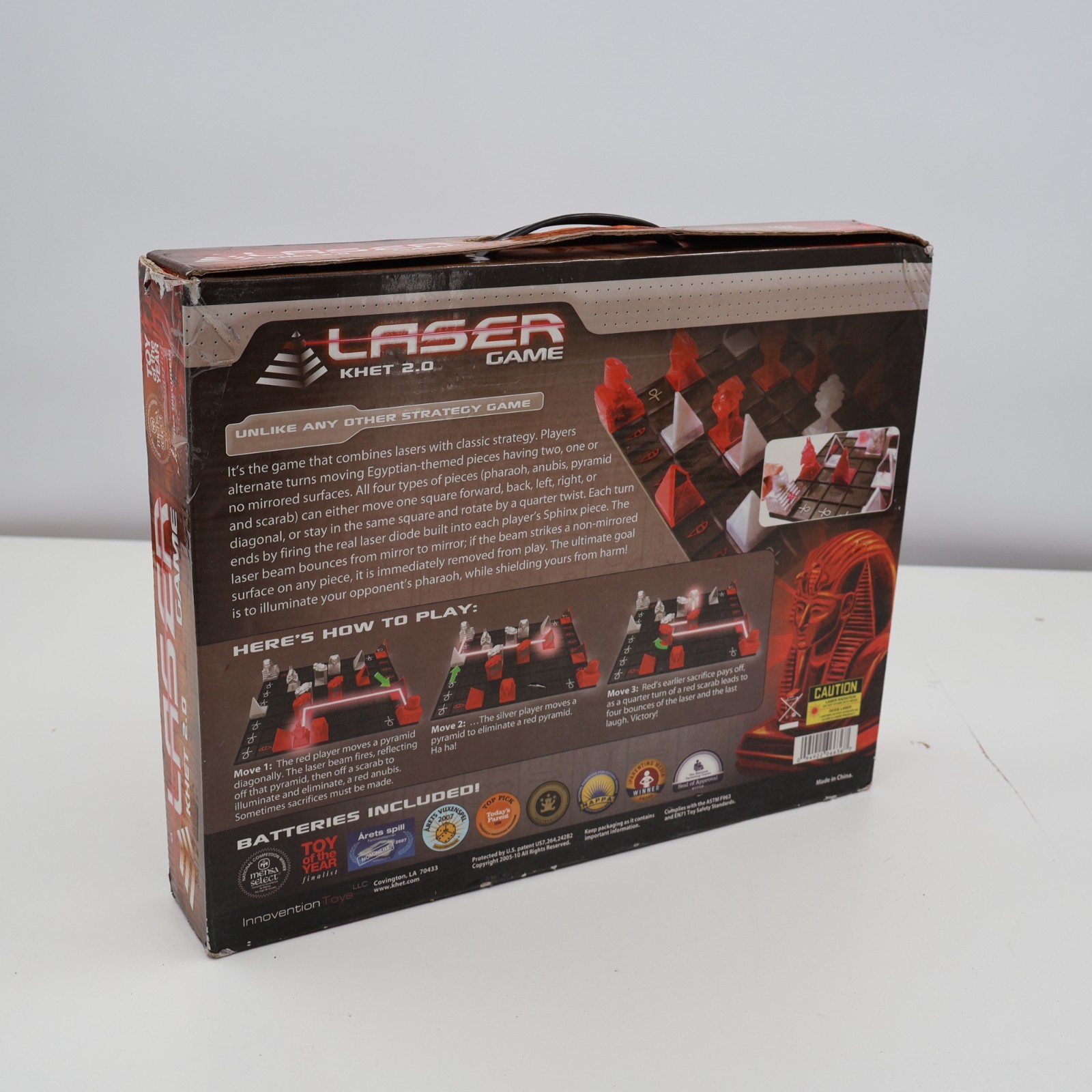 Laser Khet 2.0 Board Game Strategy Mensa 100% Complete Tested with New Batteries
