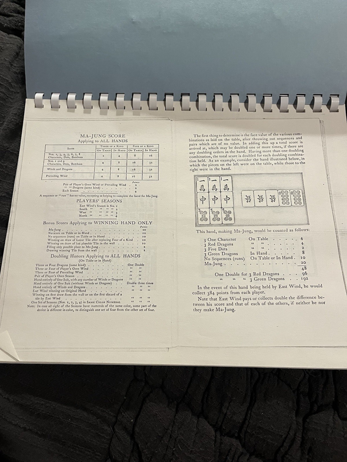 1920s Hillson’s Mandarin Game Ma Cheuck w/many Board+ Pieces and Ma-Jung Manual