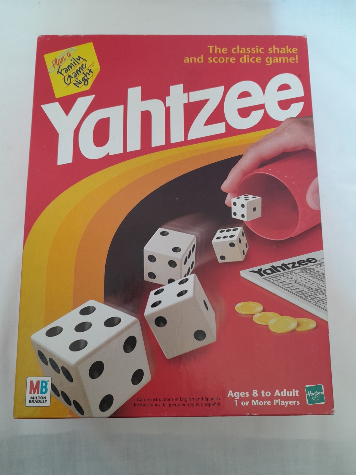 Yahtzee Milton Bradley Family Dice Game Vintage 1998 COMPLETE