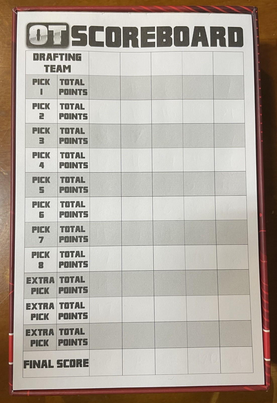 HTF Funhill Games ~ OT ~ FANTASY DRAFT ~ Open Box Great Condition 1-5 Players