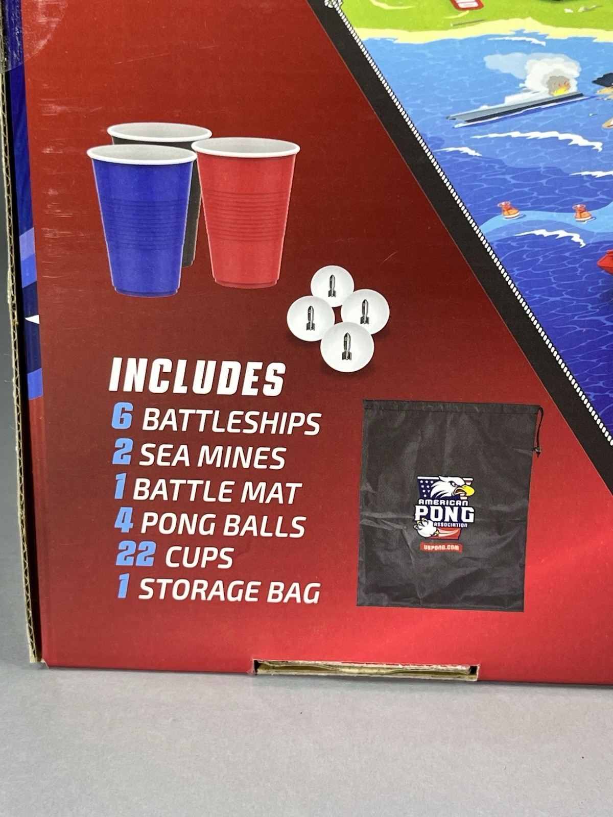 Beer Pong Battleship Battle Pong Tabletop Party Game USA 250 Limited Edition