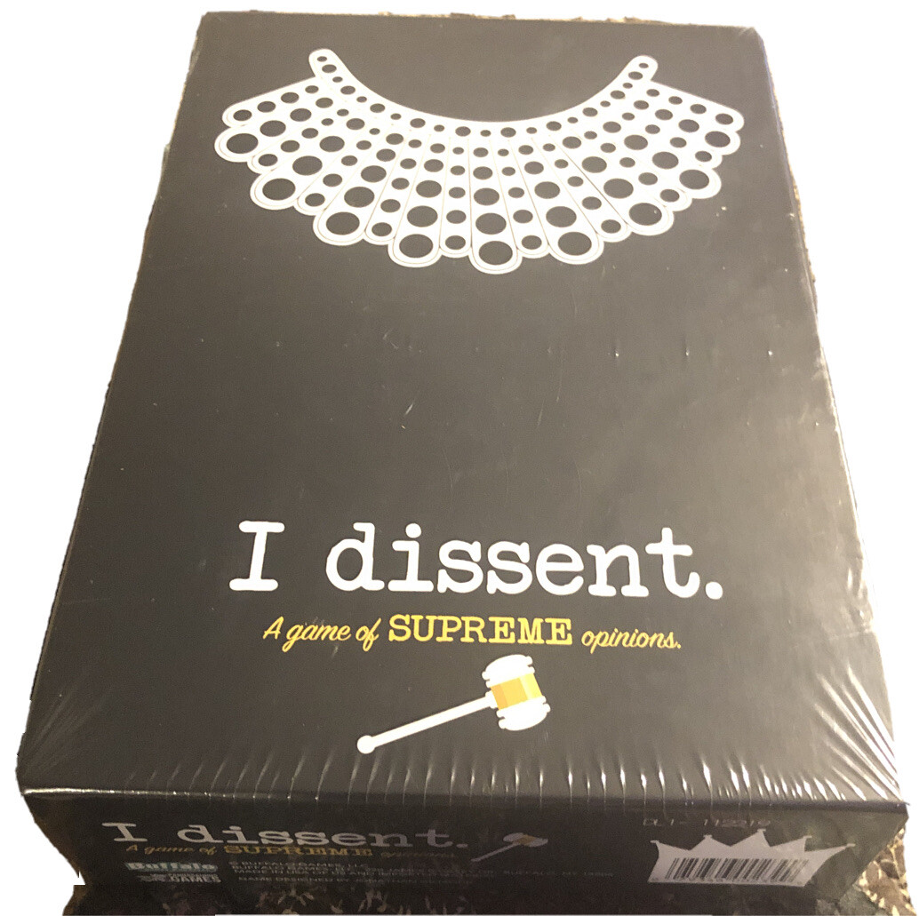 I Dissent Card Game of Supreme Opinions New Sealed Buffalo Games