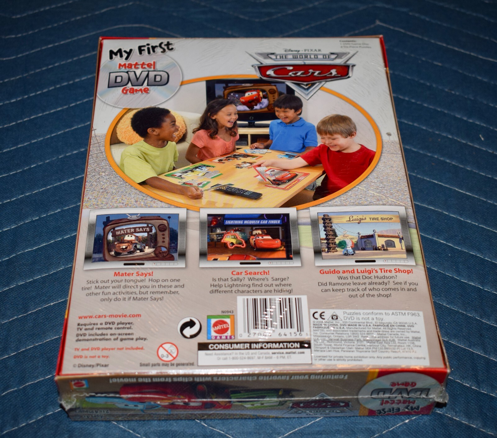 Disney Pixar The World of Cars DVD Game Includes 4 Puzzles & Challenges NEW ~B2