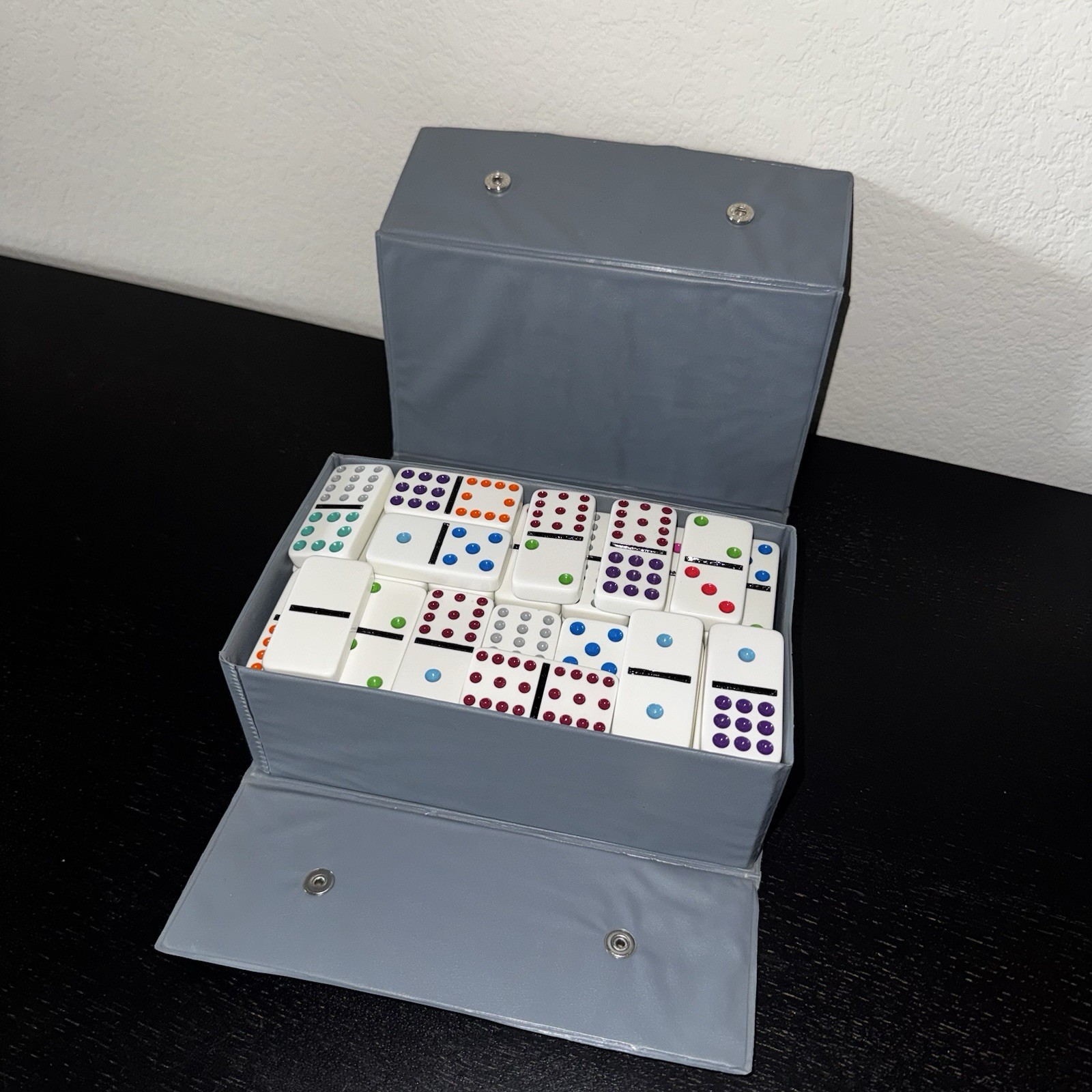 Pavilion Domino Game w/ Gray Snap Case 91 Tiles