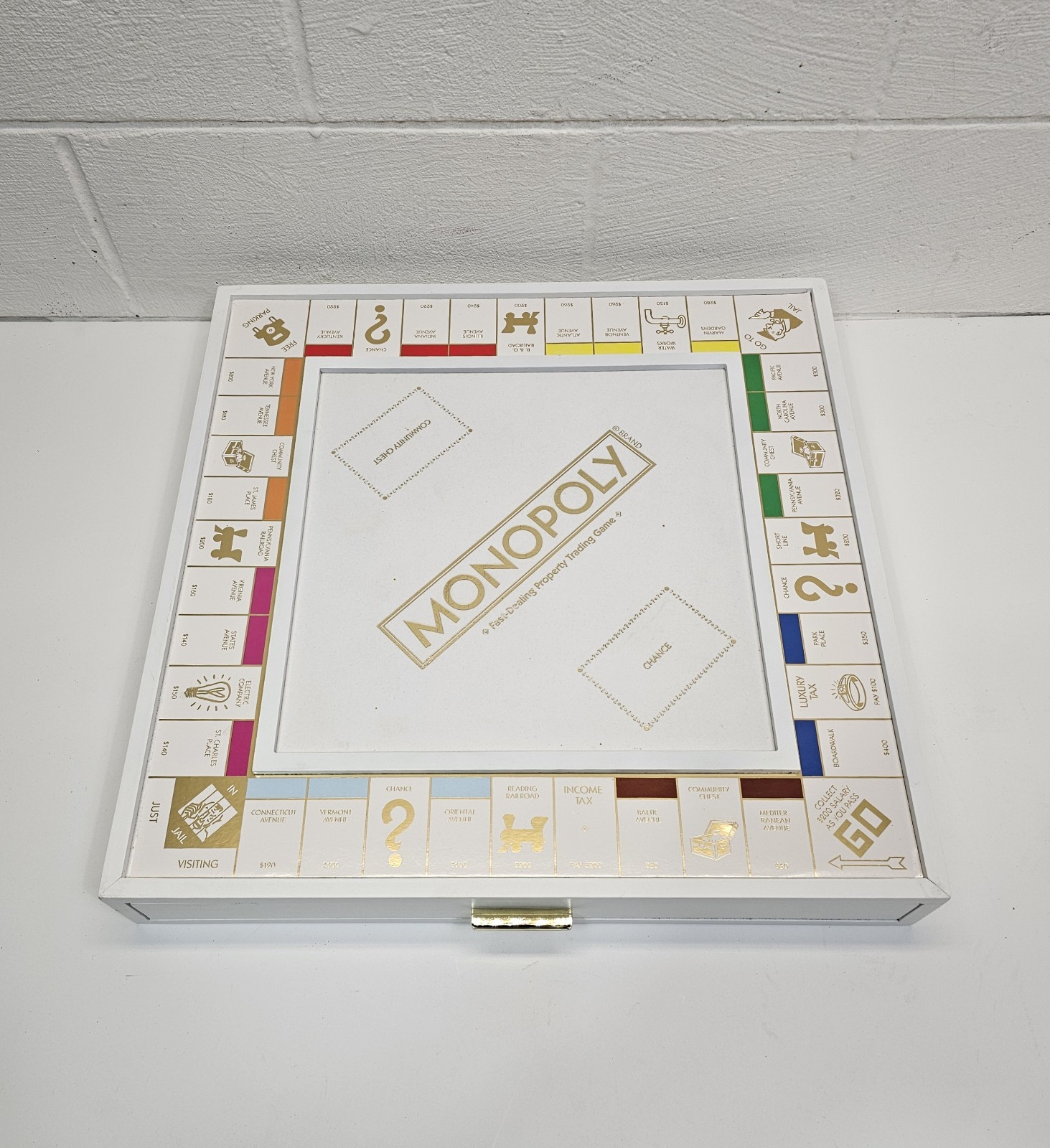 Monopoly Luxury LUXE White and Gold Limited Edition Hasbro 2017