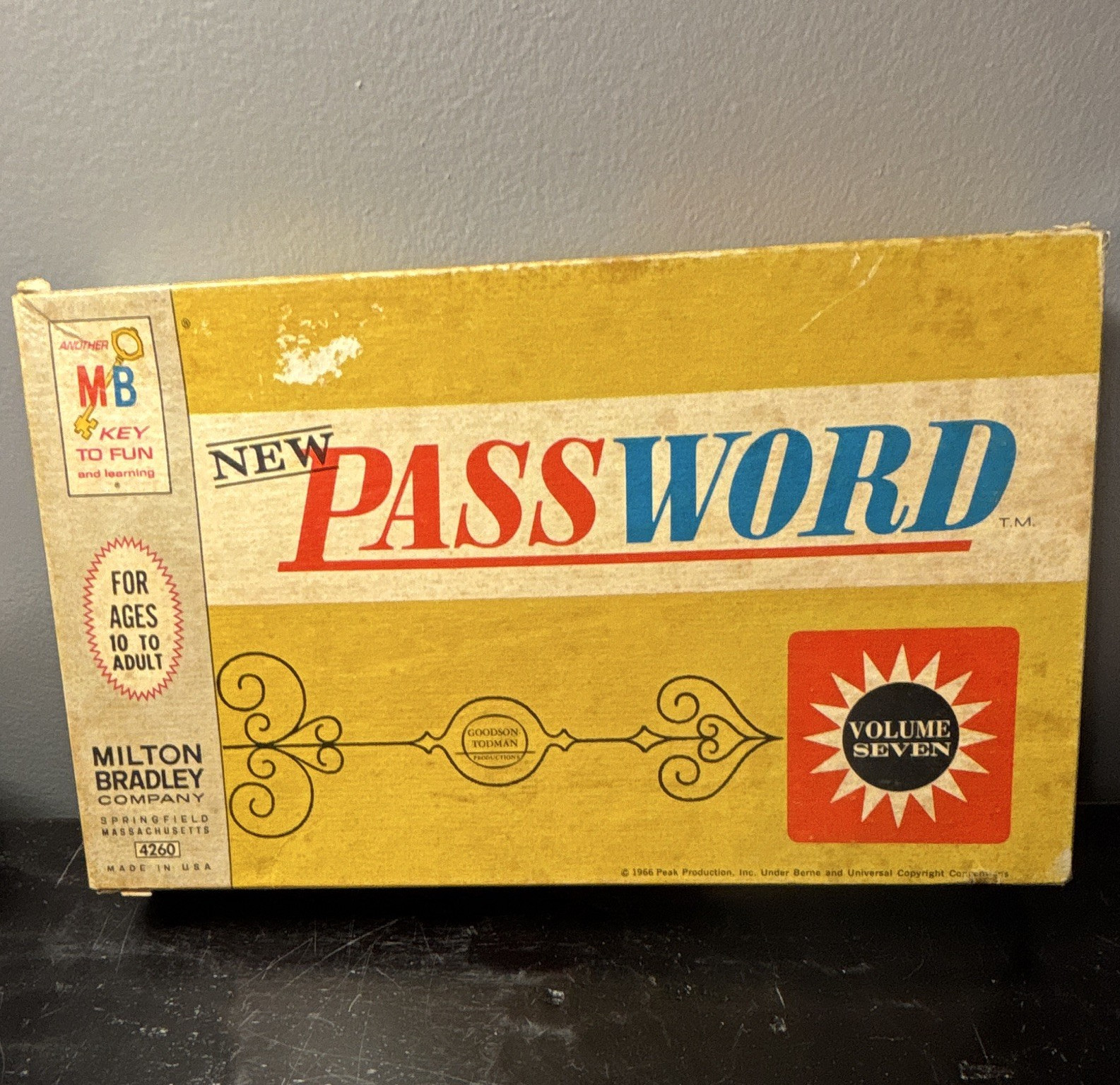 Vintage Milton Bradley New Password Volume Seven Word Game 1966 MPN 4260
