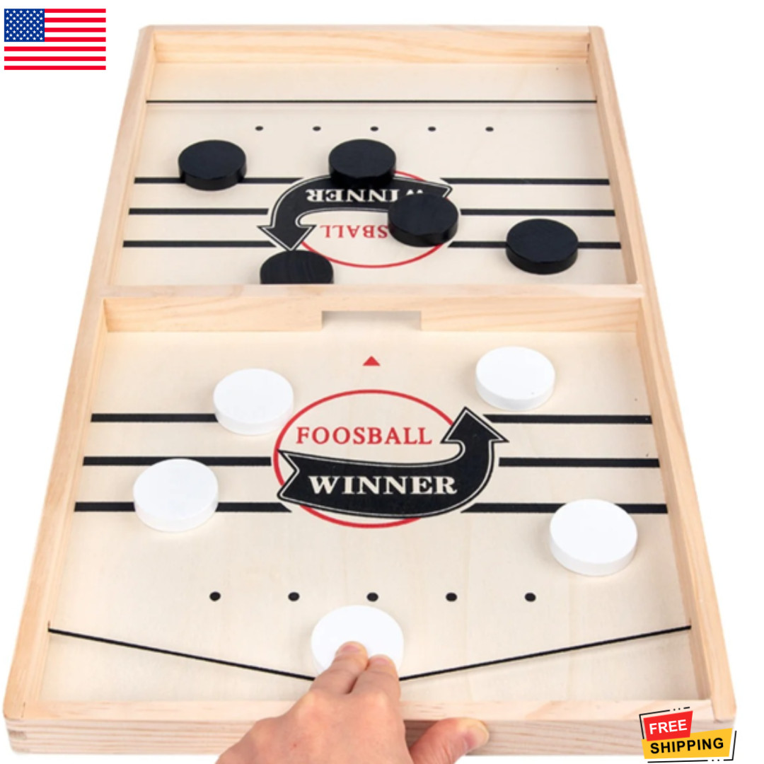 Fast Sling Puck Board Game Table Hockey Foosball Toys For Family Children*