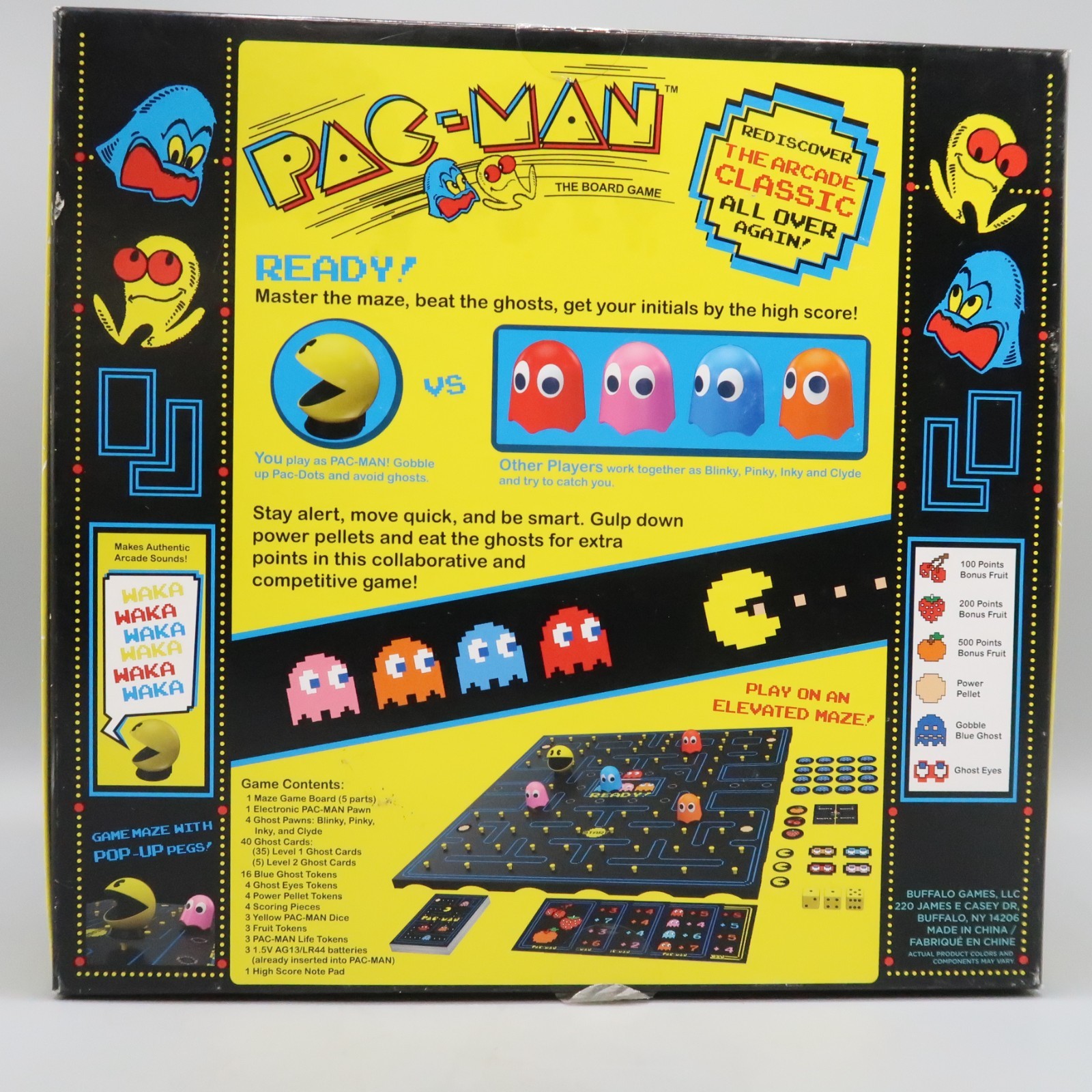 PAC-MAN The Board Game by Buffalo Games Complete Arcade classic w sound