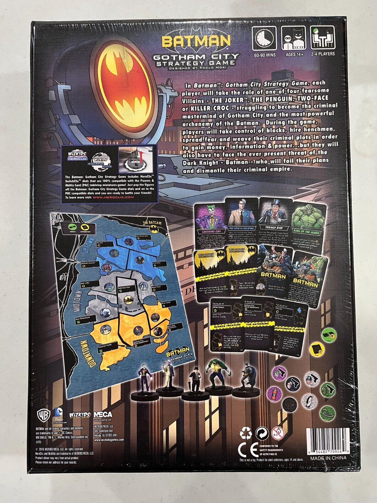BATMAN GOTHAM CITY STRATEGY GAME HeroClix WizKids DC Comics Board Game