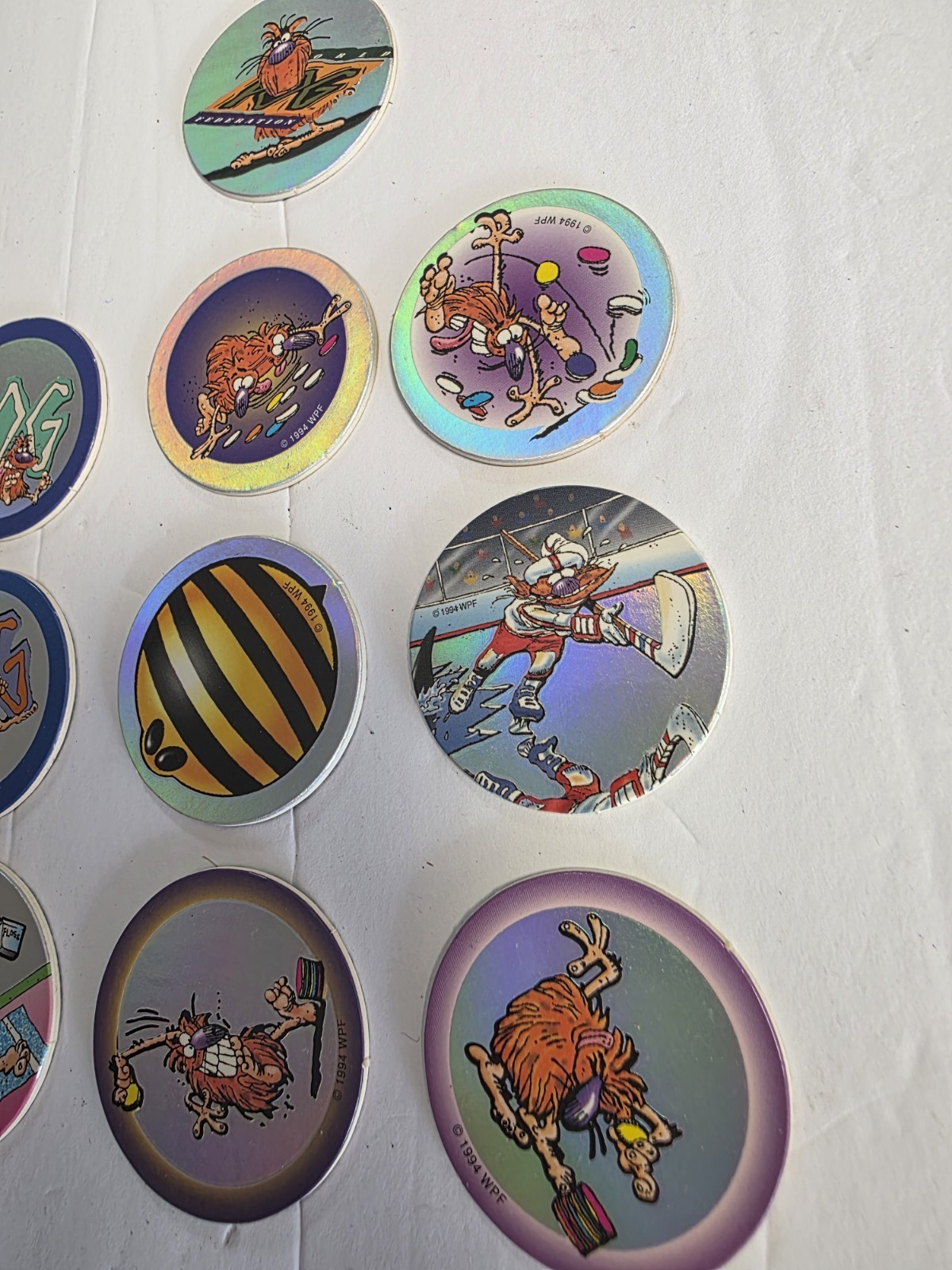 Vintage The World POG Federation Micro Tournament Game Pack Lot Of Pogman POGS
