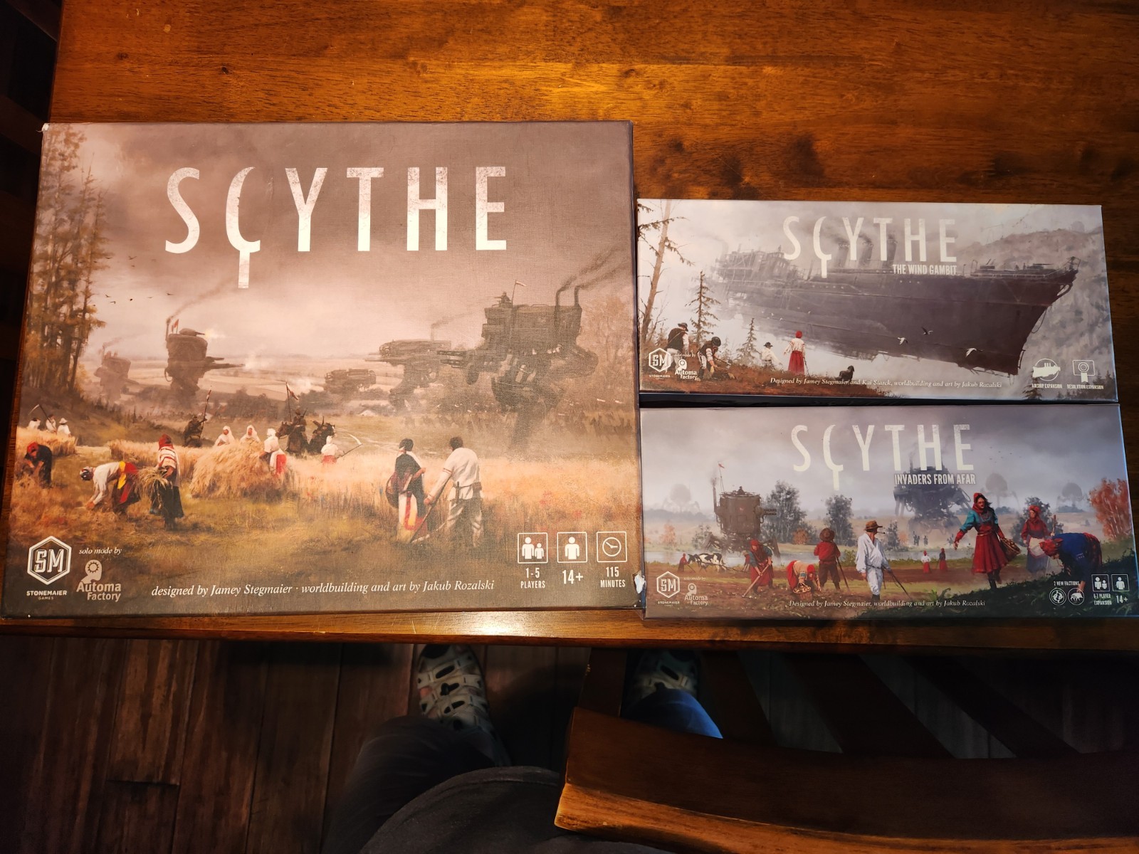 Scythe Board Game STM600 + Invaders From Afar and The Wind Gambit Expansions