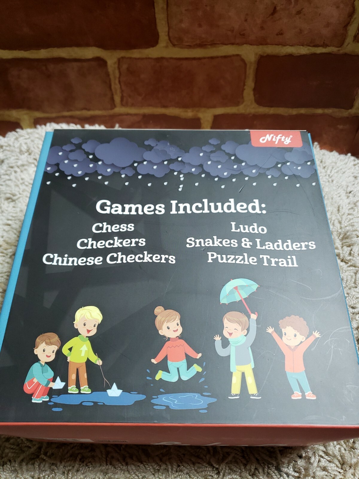 Nifty Indoor Rainy Day Games Kit. 6 Classic Game Set MSRP $30 4268