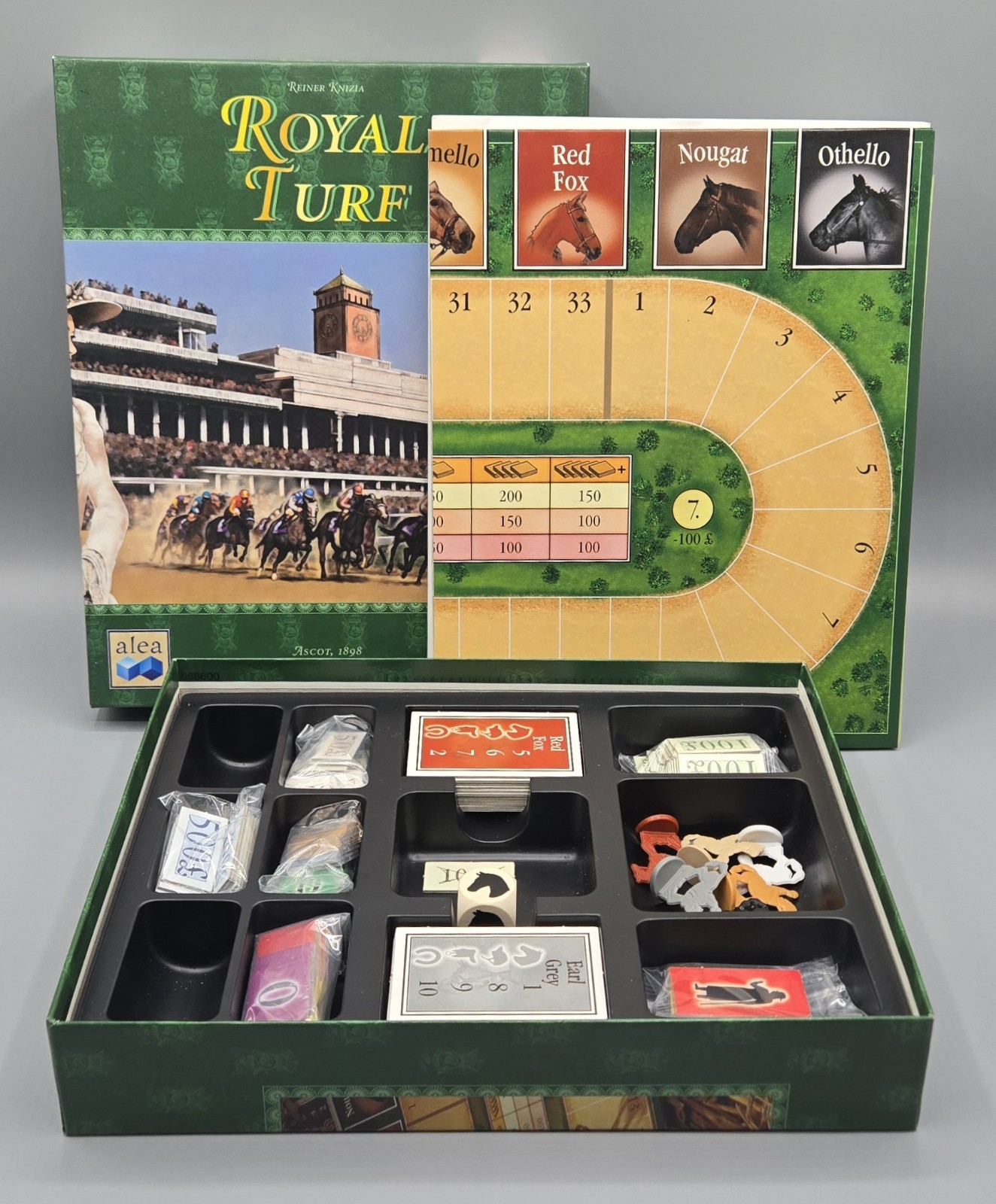 Royal Turf – Reiner Knizia – German Edition w/ English Rules – Nice Condition