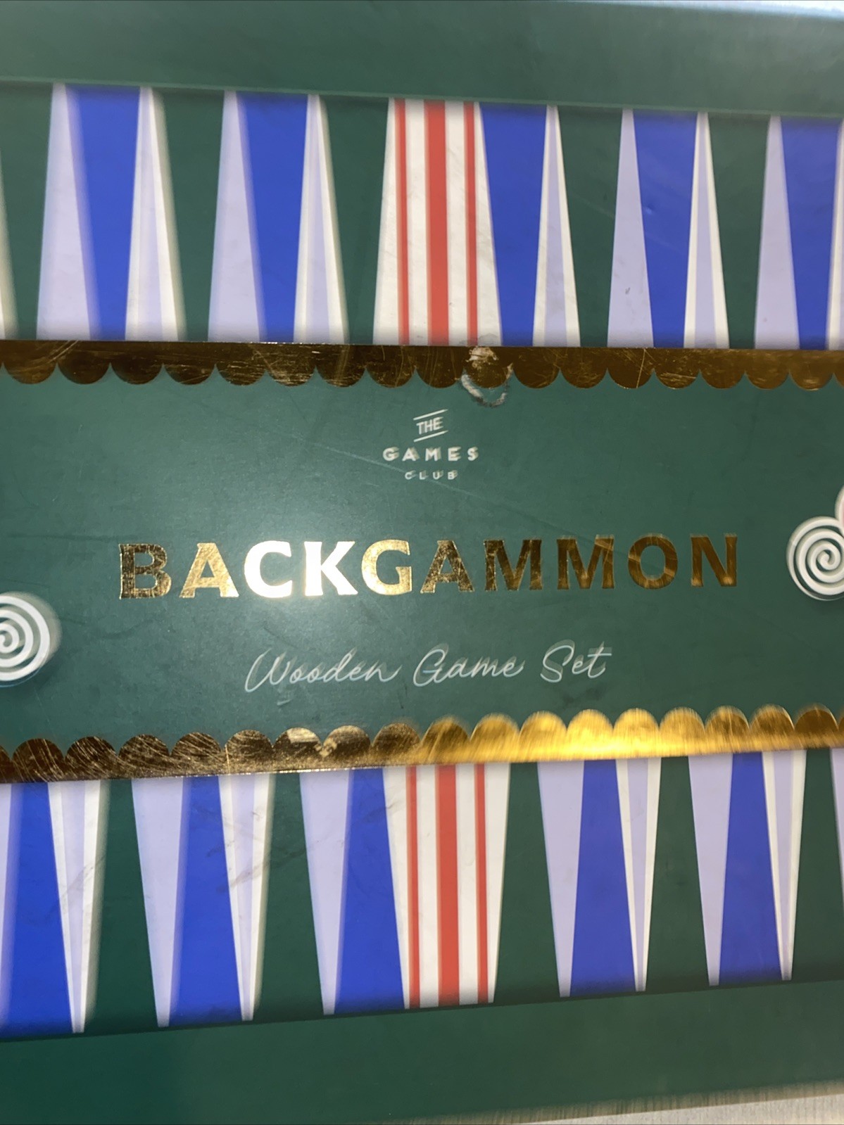 The Games Club Backgammon Wooden Game Set New in Box Professor Puzzle 8 + years