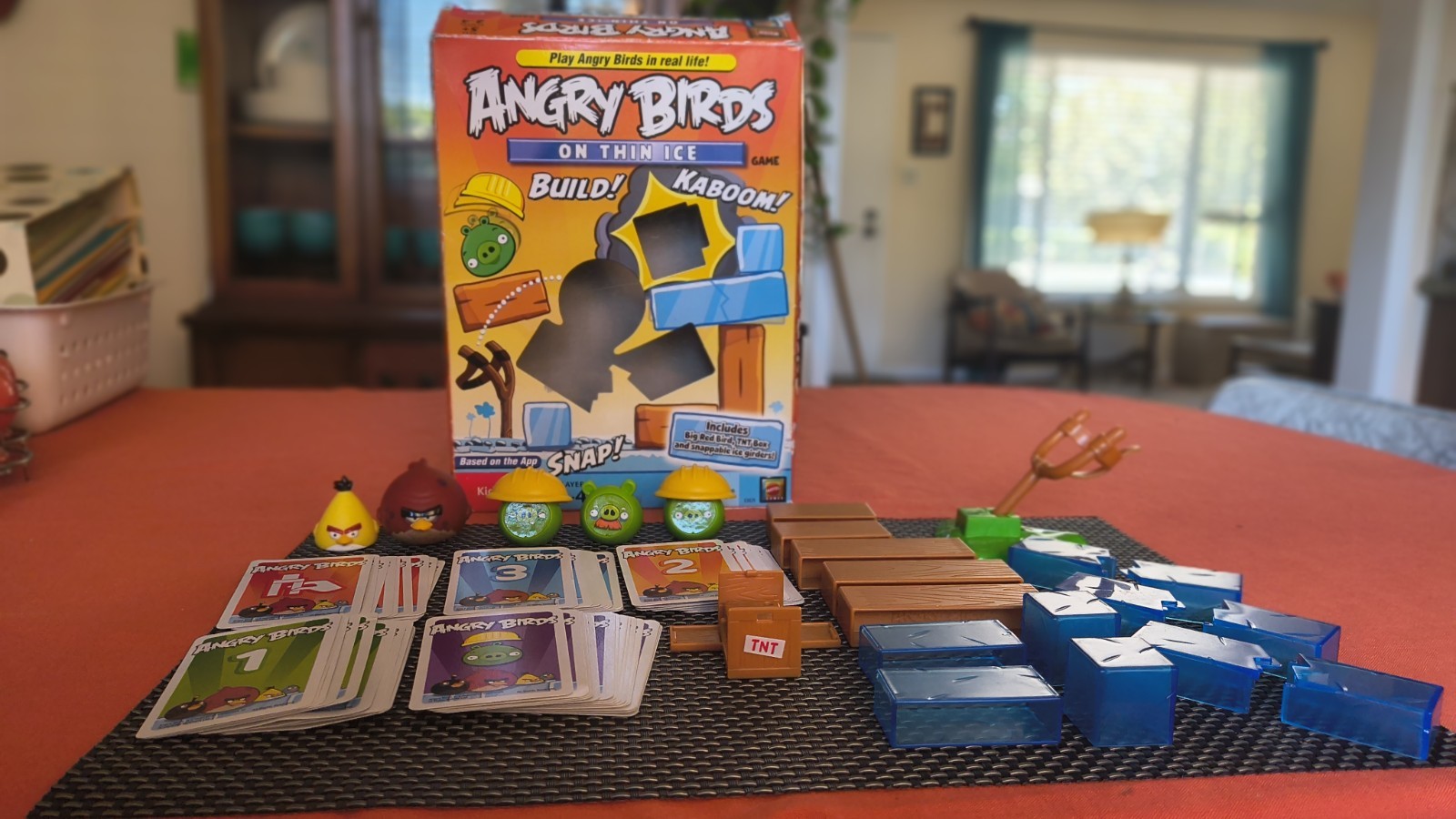 Angry Birds On Thin Ice Game Build Kaboom X3029 2011 Mattel COMPLETE