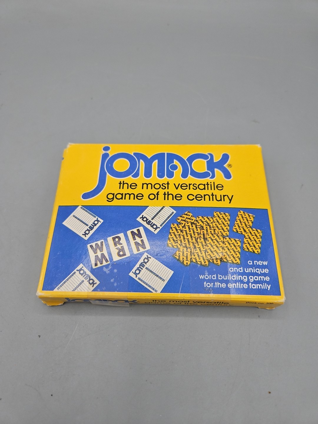 Jomack 1984 Trebor Game Co Rare Complete Word Game Age 6+ Players 1 Or More