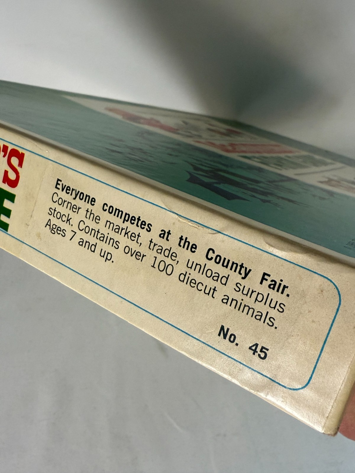 MacDonald’s Farm Board Game Animals Farm Spinner Vtg 1965 County Fair Selchow