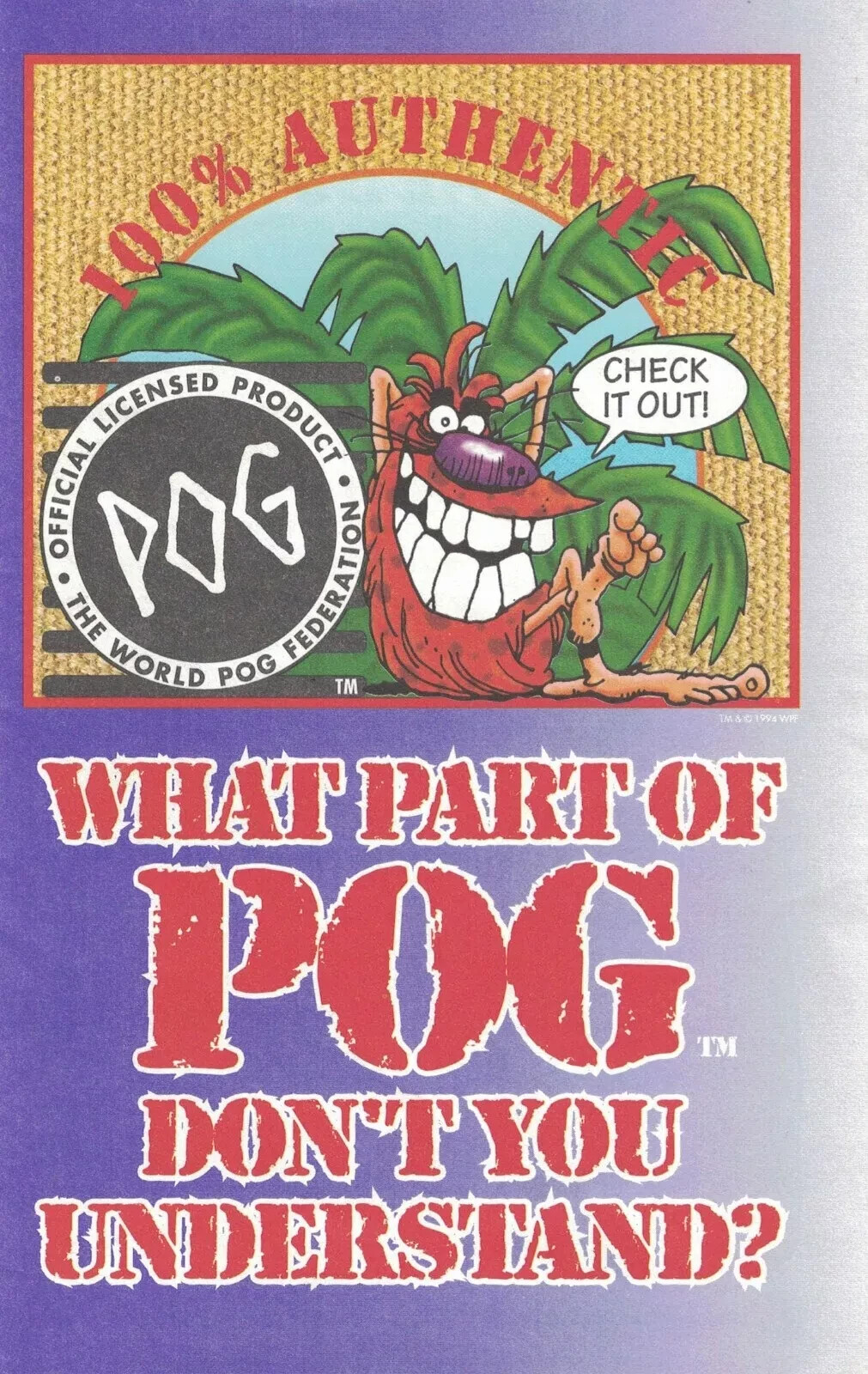The Pocket Book of Pog Poster & History & Rules Book The World POG Federation