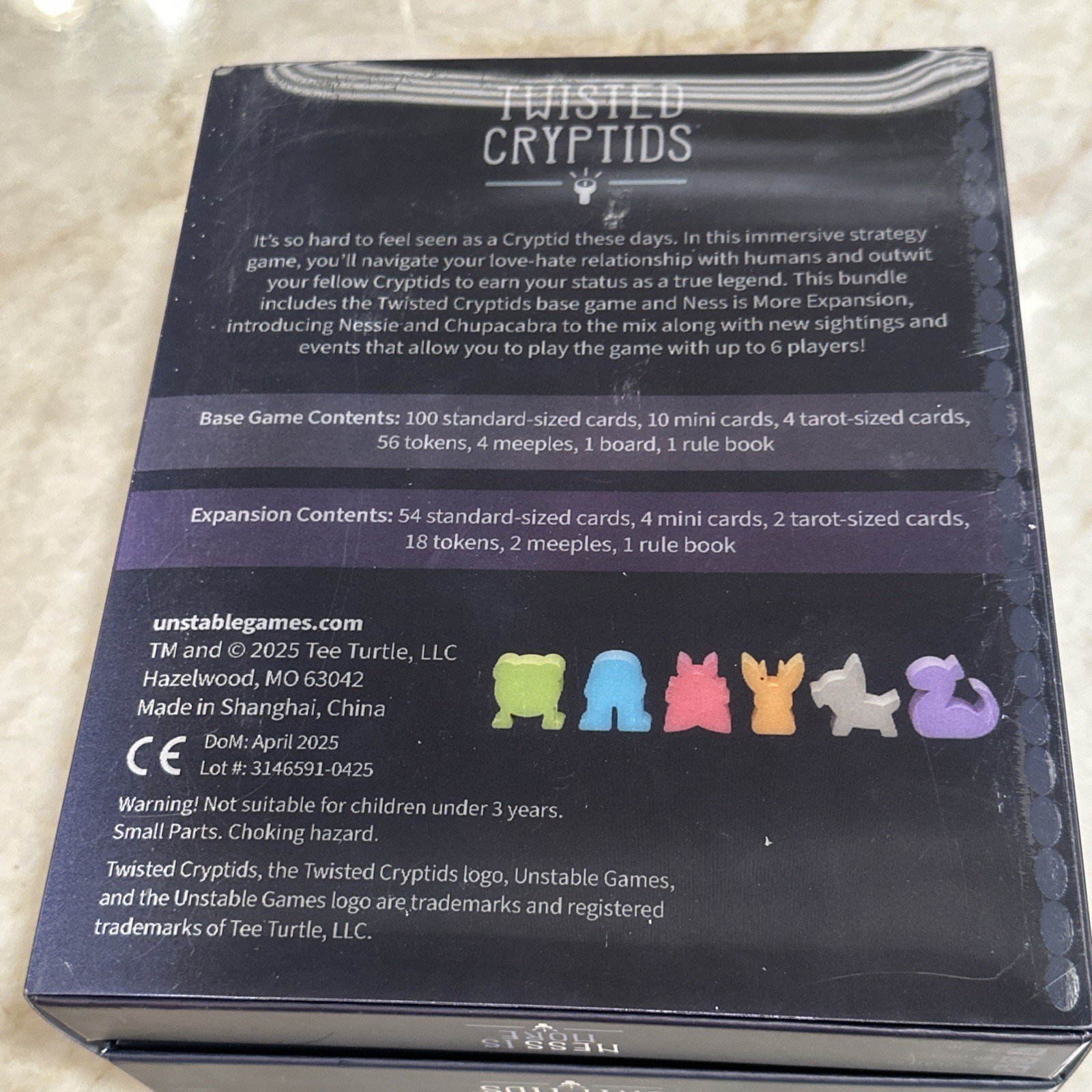 Twisted Cryptids Base + Ness is More Expansion Pack Unstable Game 1/2 New!
