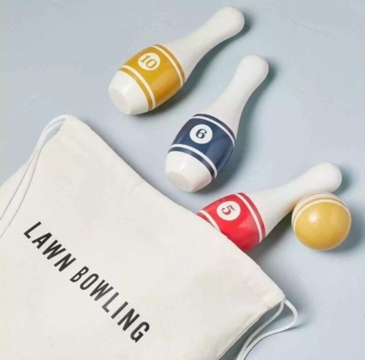 Hearth and Hand Lawn Bowling Set 12 PC with Magnolia
