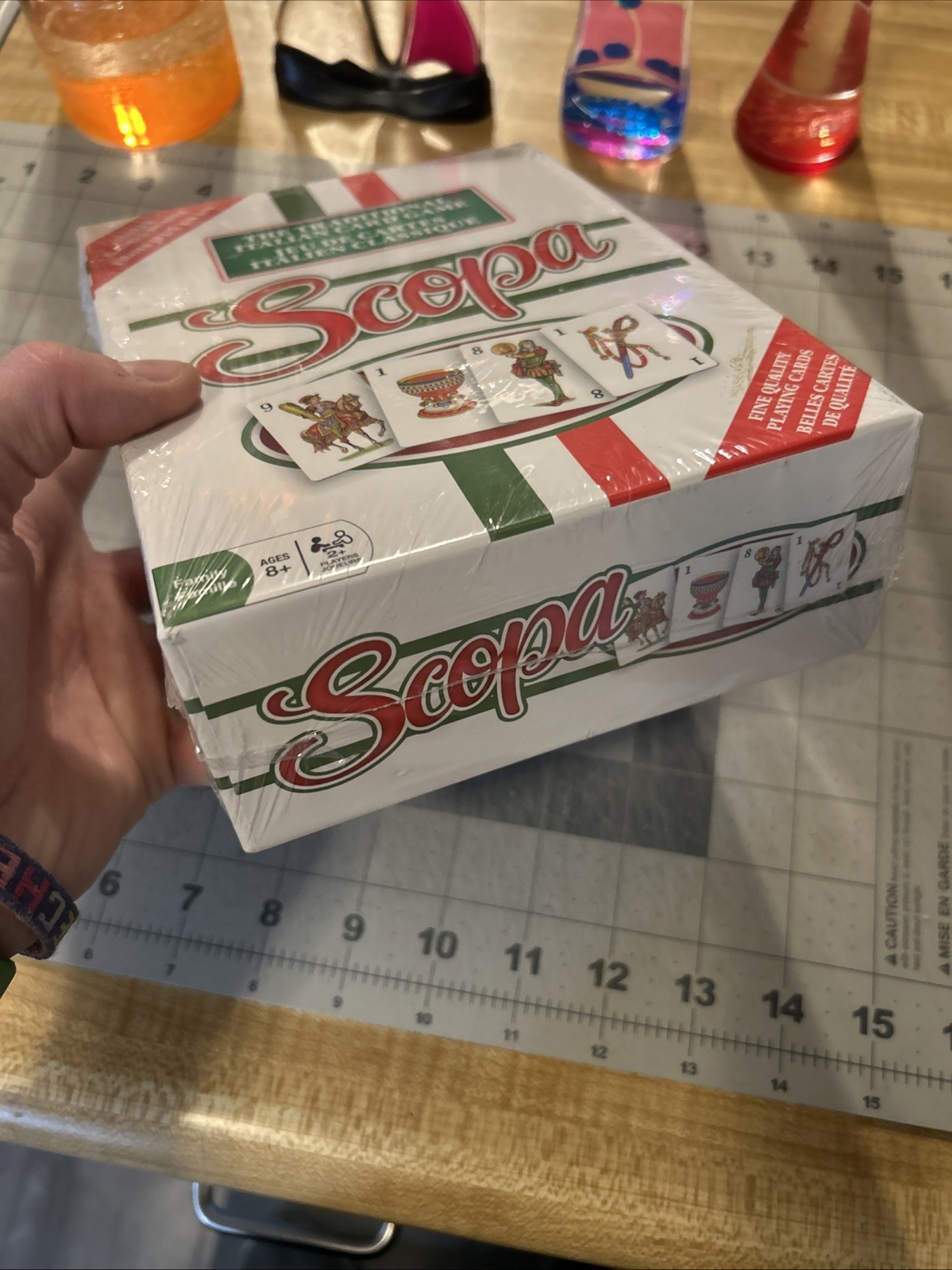 Scopa Game The Traditional Italian Card Game New Sealed 3 Games In One Ages 8+
