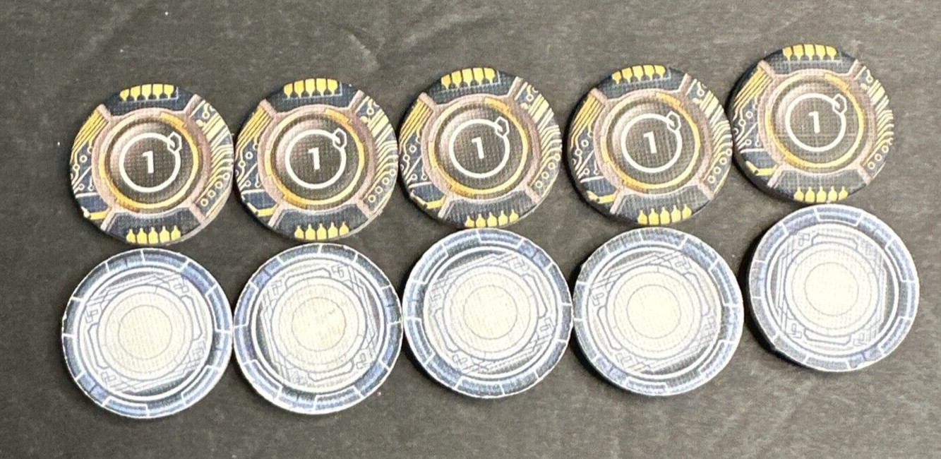 Netrunner LCG 2012 Core Set Replacement Lot of 40 One-Credit Advancement Tokens
