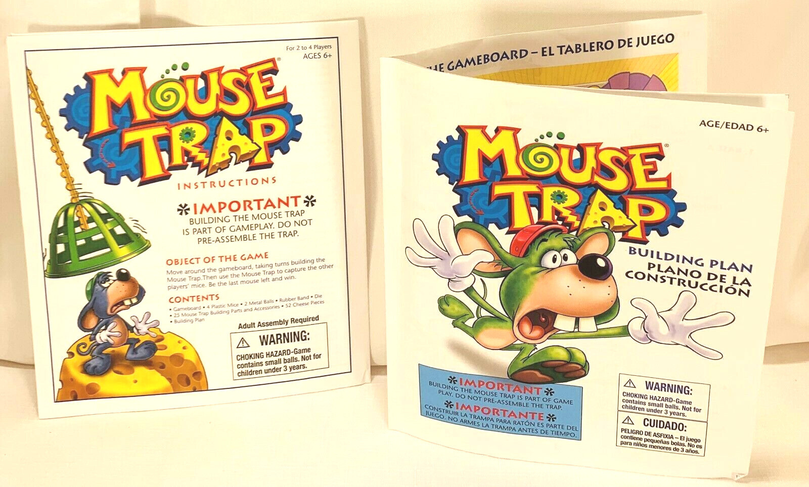 2005 Mouse Trap Board Game by Milton Bradley Complete Family Fame Night